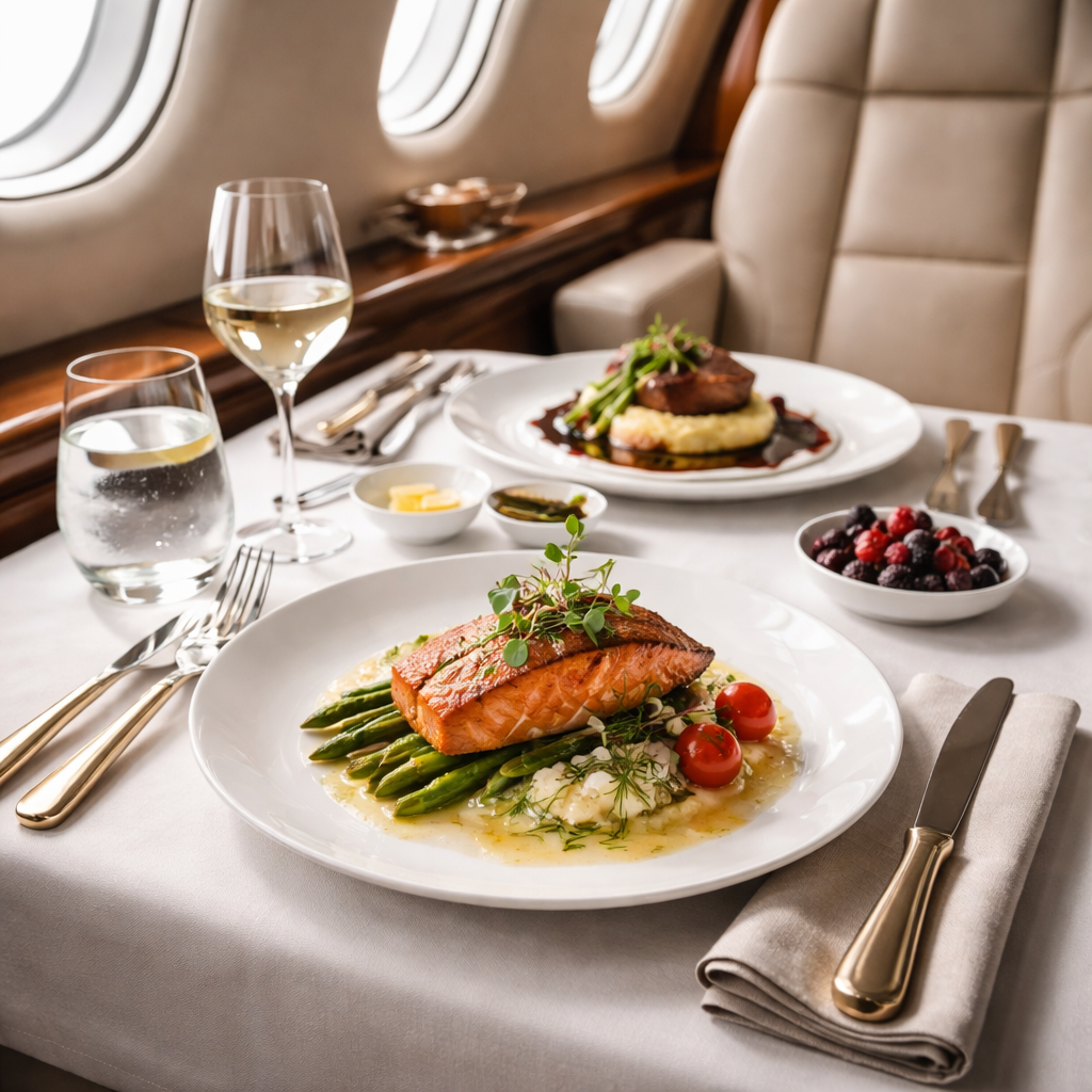 Fresh ingredients and luxury plating